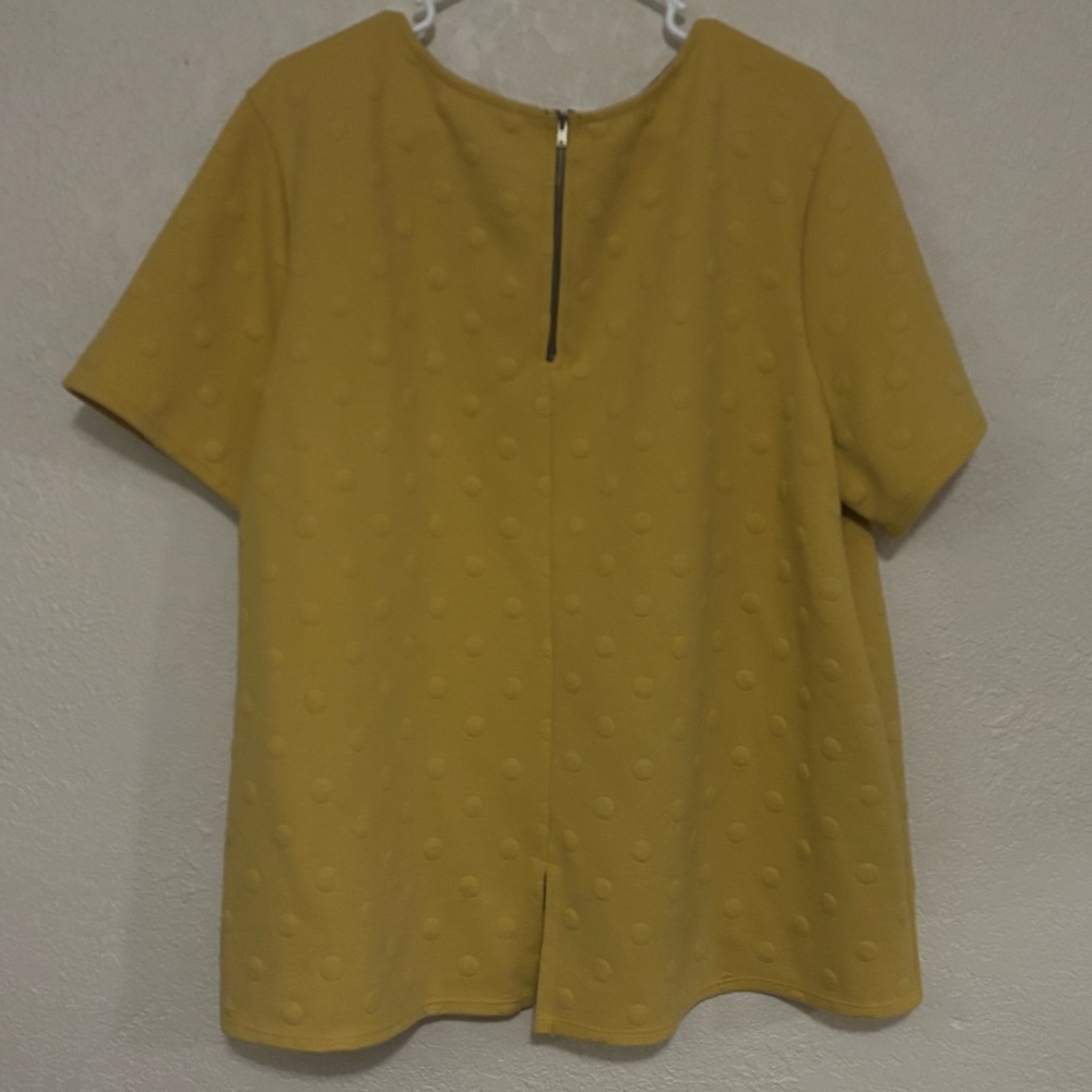 🔥5 for $25🔥 Anthropologie W5 Plus Size Polka Dot Textured Vintage Inspired Top - Picture 5 of 7